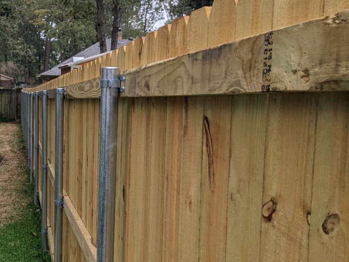 Stamps Arkansas wood privacy fencing