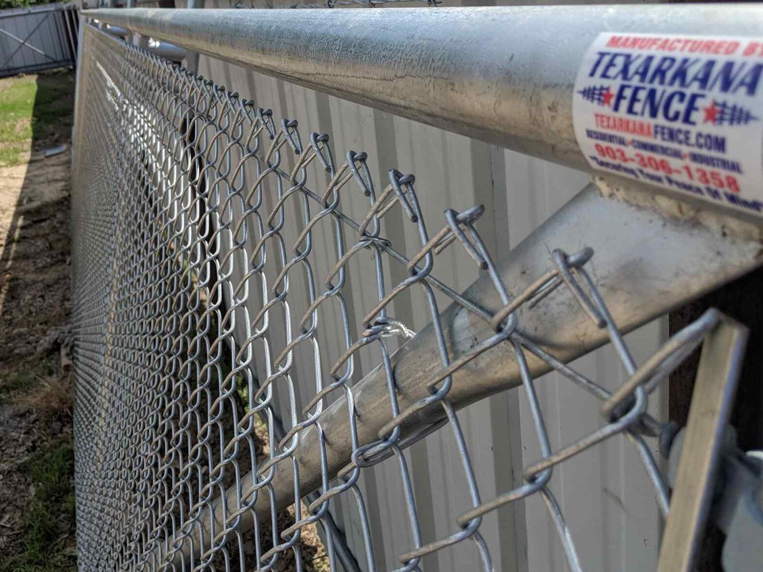 Photo of commercial chain link fence in Nash, TX