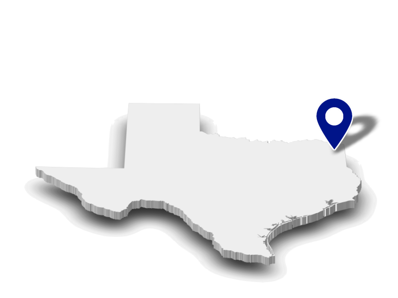 Map of our Texarkana, Texas commercial fence company location